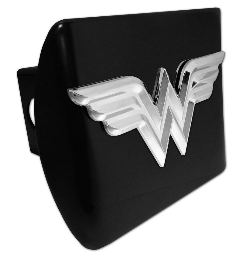 Elektroplate Officially Licensed Wonder Woman All Metal Black Hitch Cover for Trucks and SUVs | Fits Standard 2" Trailer Hitch Receivers | Premium Weatherproof - Image 1